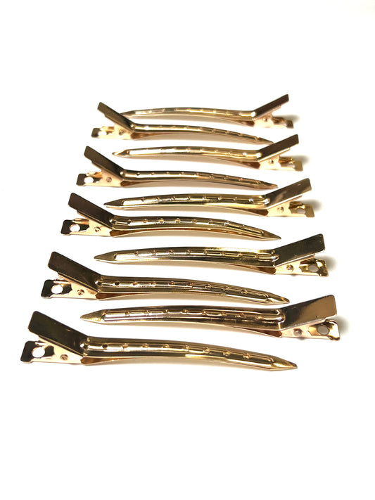 3.5in Single Prong Gold Clip (10pc)