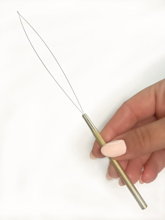 Gold Professional Hair Extension Loop Tool