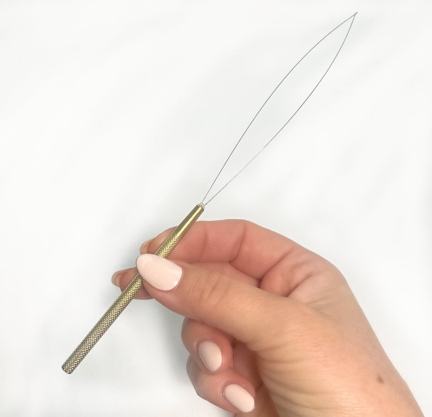 Gold Professional Hair Extension Loop Tool