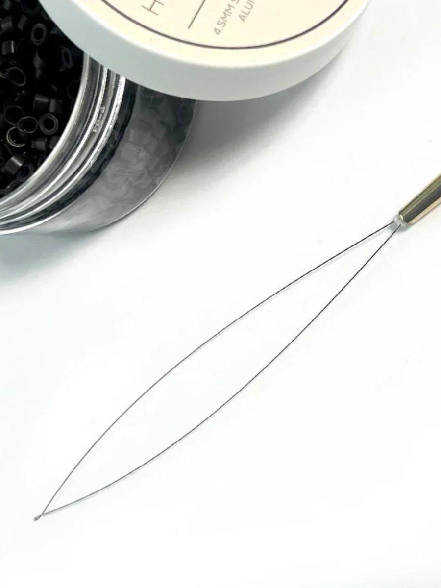 Gold Professional Hair Extension Loop Tool