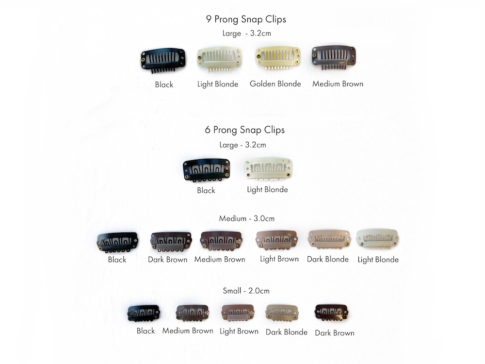 Hair Extension Snap Clips (10pc)