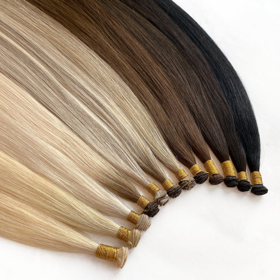 16" Hand tied Wefts (2 bundles 24g)